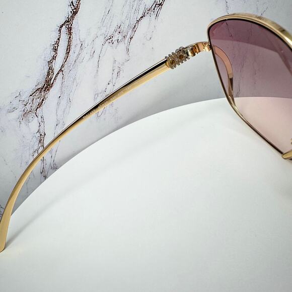 New MIU MIU Sunglasses MU A57S 5AK40S Gold Metal Square Oversized Gradient Lens main image 4